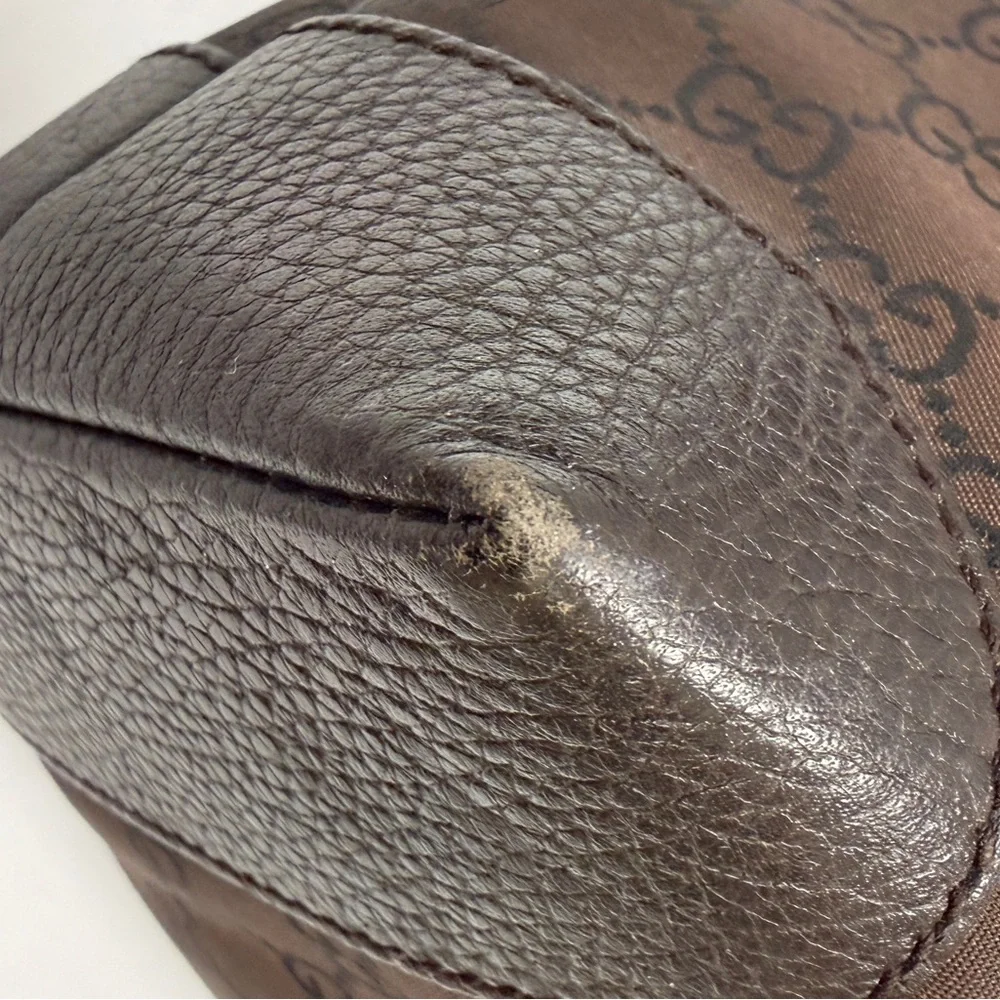 Gucci Dark Brown Monogram Briefcase